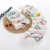 High Density Six-Layer Gauze Printed Square Scarf Five-Piece Set Single Flower Baby Hook 100% Cotton Printed Kerchief