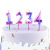 New Digital Candle Gradient Creative Blade Digital Candle Birthday Cake