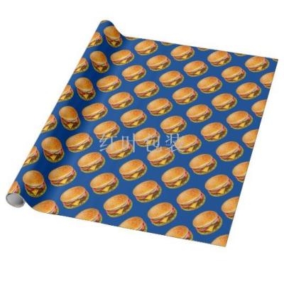 Wholesale Custom Logo Burger Wrapping Paper Pizza Anti-Oil Paper Bread Anti-Oil Paper 30cm * 30cm