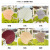 Simulated Mu Mei flower wedding decoration indoor and outdoor grass Home soft Rubber Fan Leaf false restaurant flower Arrangement wholesale