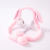 Douyin hot style luminous rabbit earphone plug cute earphone