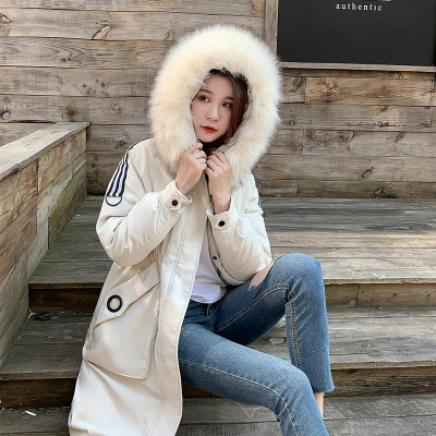 Pai overcome cotton - padded \"women 's long Dongmen Korean version of loose 2019 winter new down padded jacket