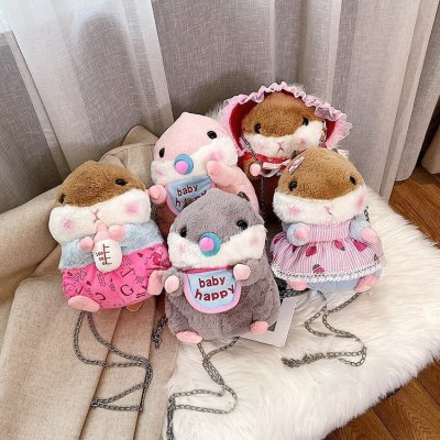 Cute Cute Autumn and Winter Furry Groundhog Cute Mini Bag