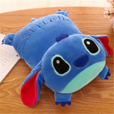 Nap Coral Fleece Multi-Function Pillow Cool Cute Car Folding Small Blanket Car Pillow and Blanket