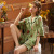 Short sleeved shorts night gowns summer thin cardigan cotton two piece suit spring and Autumn Ladies lovely home wear