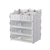 2019 European cosmetics box manufacturers direct desktop shelf multi-layer shelf plastic drawer makeup box