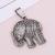 Stainless Steel Elephant Pendant Punk Vintage Necklace Personality Stainless Steel FETISH ELEPHANT Bracelet Necklace Pendant Factory Direct Sales