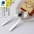 Factory Wholesale 430 Stainless Steel Coffee Spoon Thickened Sub Ice-Cream Spoon Tableware Milk Tea Spoon Creative Gift