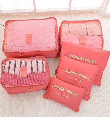 Korean travel storage bag in the six - piece multi - function enlarged thickened trunk storage bag in the six - piece set