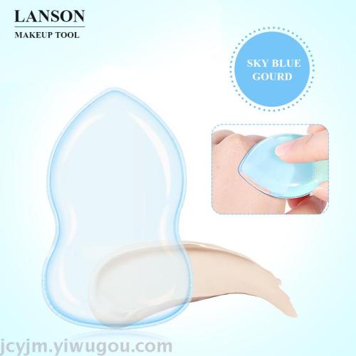 Silicone Puff Water Drop Gourd Shape Transparent