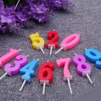 Surprise Creative Children's Birthday Cake Candle Digital Candle Export VC Candle Decoration Artistic Taper and Candle