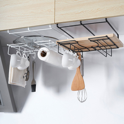 Creative, wrought iron metal multi - purpose cabinet under the hanging rack pot anvil knife rack shelf kitchen cutting board, kitchen utensils and appliances manufacturers