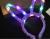 New Luminous Rabbit Ears Hair Hoop 14 Light Hair Garland Headdress Concert Stall Scan Code Gift Headband Wholesale