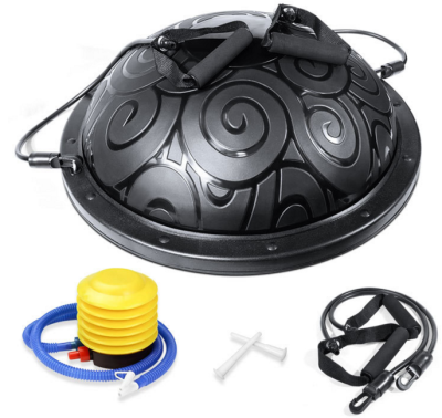 Fitness special balance ball bosu ball with printing sporting goods