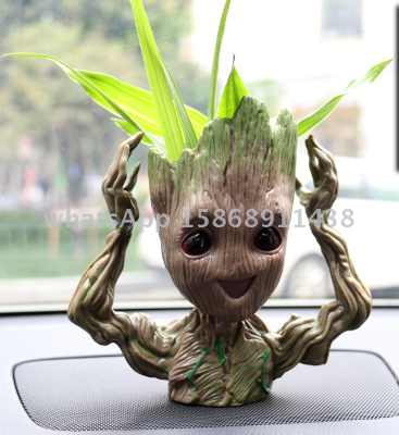 Guardians of the Galaxy Potted Tree Man pen Holder flowerpot Groot Flowerpot Sapling doll baby pot pen holder gifts