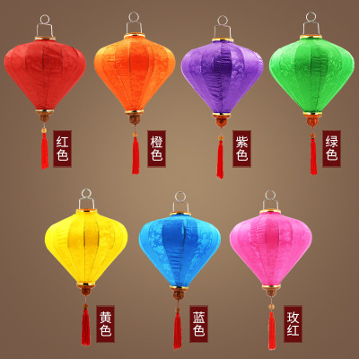 Shopping Mall Hotel Decoration Festive Lantern Classical Vietnamese Lamp Festival Festive Diamond Lantern Steel Wire Closing Lamp Wholesale