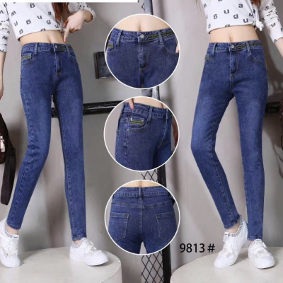 The new style of jeans little leg trousers for women spring and Autumn 2020 looks slim and tight pencil trousers are versatile and long for leisure