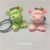 Cartoon zodiac calf key chain pendant Resin 3d doll creative cute doll key chain
