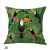 Linen Pillow Cover Tropical Plant Fashion Leaves Rainforest Pillow Cover Cushion Cover Linen Digital Printing Cover