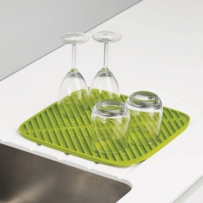 Collapsible filter mat drying cup drain mat kitchen rack