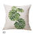 Linen Pillow Cover Tropical Plant Fashion Leaves Rainforest Pillow Cover Cushion Cover Linen Digital Printing Cover