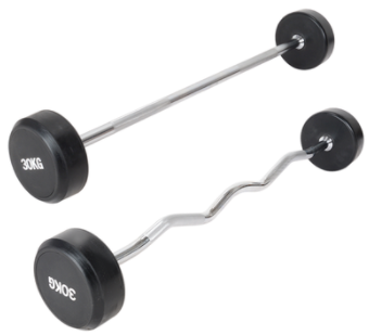 Domestic and commercial fitness barbells with straight bar/curved bar fixed barbells