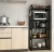 So here's a multi-functional household non-punch microwave oven floor storage shelf