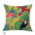Linen Pillow Cover Tropical Plant Fashion Leaves Rainforest Pillow Cover Cushion Cover Linen Digital Printing Cover
