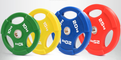 Color Pu Three-Hole Hand-Held Barbell Disk