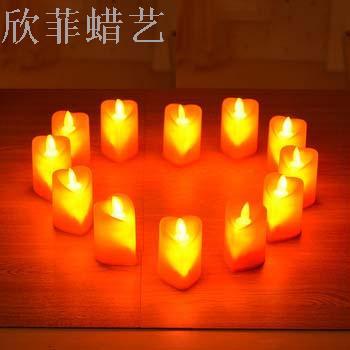 Decoration Artistic Taper and Candle LED Electronic Candle Light Swing Romantic Confession Proposal Creative Layout Birthday Candle Light