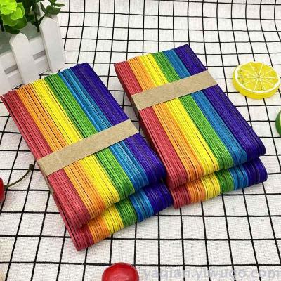 Color spatation board mixed color log ice cream bar children handmade DIY assembly accessories points bar
