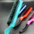 Non-slip handle plastic comb fashionable Sparerib comb flat comb