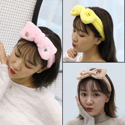 Face band Hair Band Korean version lovely schoolgirl small fresh wide wool non-slip head cover headband bath hair access