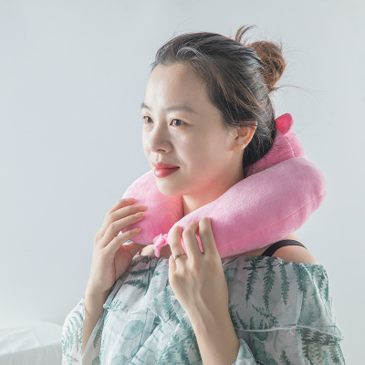 Customized Logo Creative U-Shaped Plane Travel Pillow Travel Three Pieces Neck U-Shaped Pillow Neck Pillow One Product Dropshipping