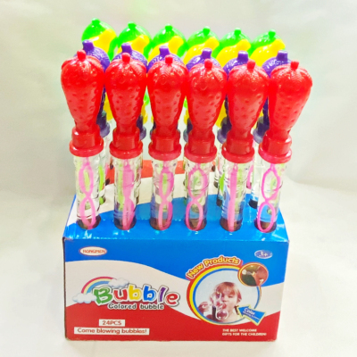 Fruit 36cm Baby Seven Color Bubble Water Summer Bubbler Bubble Stick Bubble Supplement Liquid Stall Toys