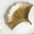 Nordic ginkgo leaf adornment plate is contracted and light luxurious originality Ins places dish table to receive dish 