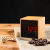 New creative bamboo mirror LED clock alarm clock student bedside fashion, lovely simple electronic clock, 1293 true bamboo