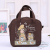 Cartoon canvas tote bag office worker elementary school student lunch box bag heat preservation bag with rice
