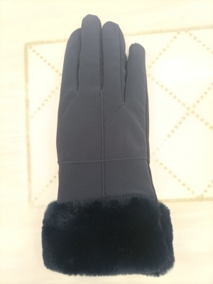 Autumn and Winter New Women's Touch Screen Driving Gloves Breathing Fur Mouth Gloves Warm Touch Screen Gloves Factory Direct Sales