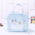 Cute cartoon canvas bag handbag lunch box bag packets for students and office workers