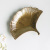 Nordic ginkgo leaf adornment plate is contracted and light luxurious originality Ins places dish table to receive dish 