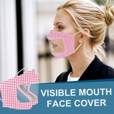 Hot style deaf MASK PVC Transparent mask Adjustment Civil lip mask
