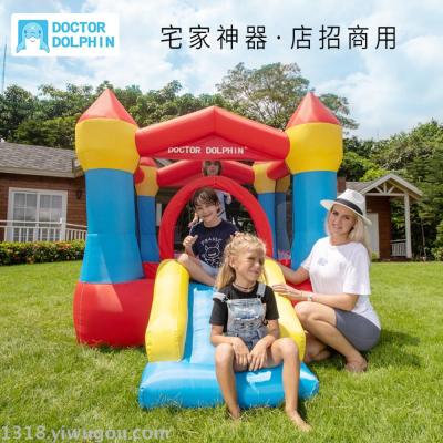 Children Bouncy Castle Trampoline A small inflatable Slide family Children playground Castle inflatable toy