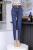 New autumn Women's high waist three row button stretch jeans small feet Korean fashion show trend Lead