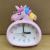 3.5-Inch Mute Scanning Ringing Bell Cartoon Animal Shape Children's Study Gift Pendulum Clock