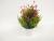 Artificial flower white plastic basin floret green potted landscape decoration living room bedroom table and so on