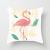 Flamingo short plush pillowcase as sofa office chair back car as