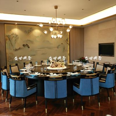 International hotel solid wood dining table and chair new Chinese style dining chair club solid wood chair