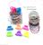 Web celebrity hot Style Kids Fluorescent Fan you little Hairpin girls Hair Ponytail Rubber Band hair Accessories Set