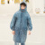 Children's Check Pocket Fashion Poncho Student EVA Children's Raincoat